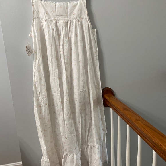 Erica Taylor Intimates 100%cotton sleeves sleep gown floral size L - Picture 3 of 7